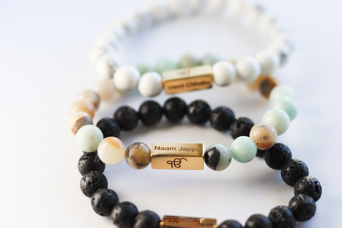 Three Pillars of Sikhism Bracelet Set