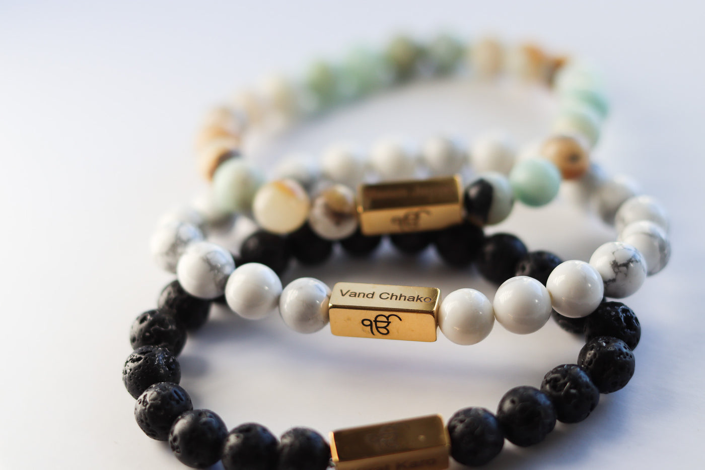 Three Pillars of Sikhism Bracelet Set