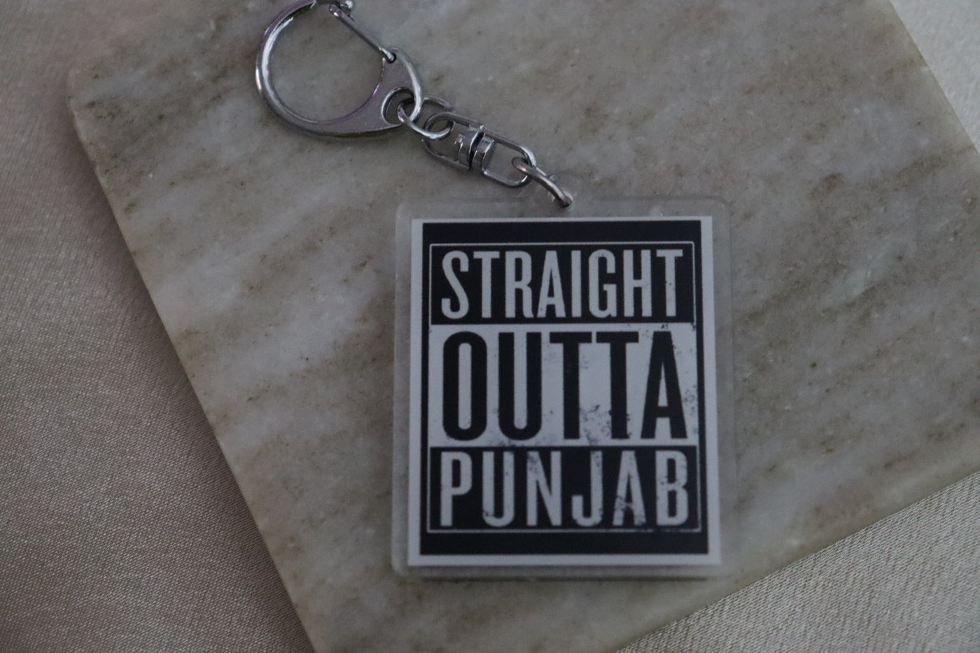 Straight Outta Punjab Keychain